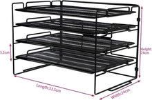 4 Etagen Metall Mesh Briefablage Organizer für Schreibtisch