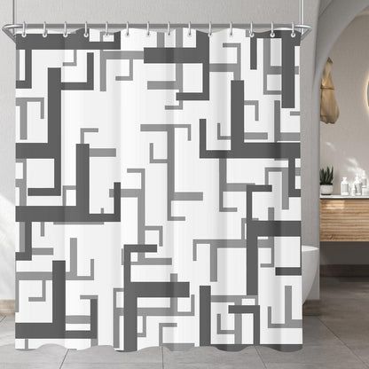 Duschvorhang Block Antischimmel Textil 120x180cm