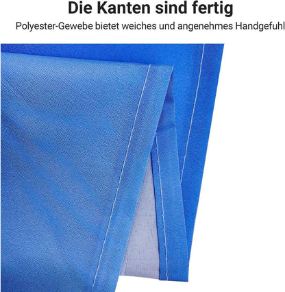 Lerores Duschvorhang 220x180cm Sea Blue Antischimmel Textil 12 Ösen