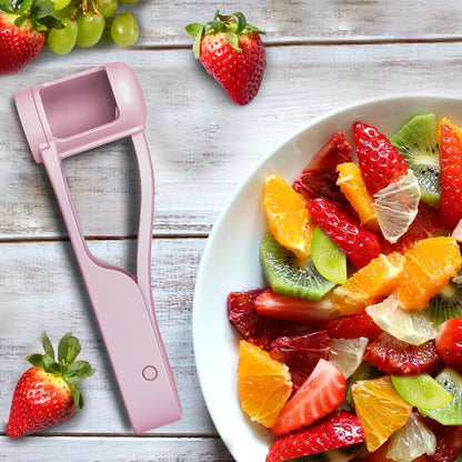 Traubenschneider Obstschneider für Kinder Baby Edelstahl Rosa