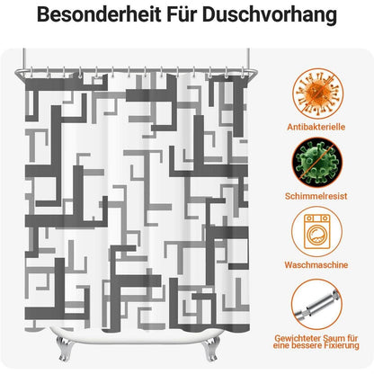 Duschvorhang 220x200cm Antischimmel