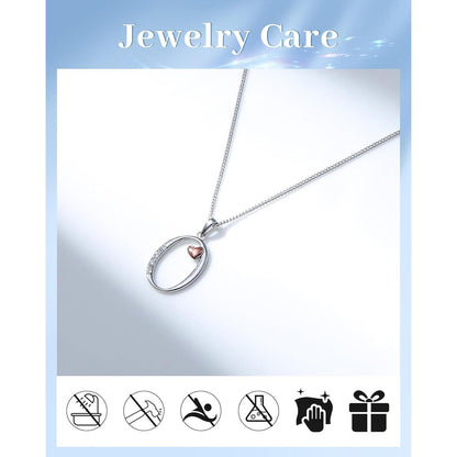 Initialen Kette Silber 925 Buchstabe O mit Zirkonia für Damen