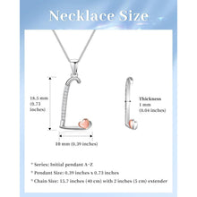 Mesovor Initiale Kette 925 Silber Zirkonia Buchstabe