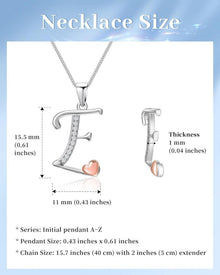Initiale Kette Silber 925 Zirkonia Geschenk Mutter Schwester