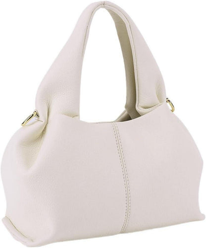 Kleine PU Leder Vintage Umhängetasche Damen Einfarbig Clutch
