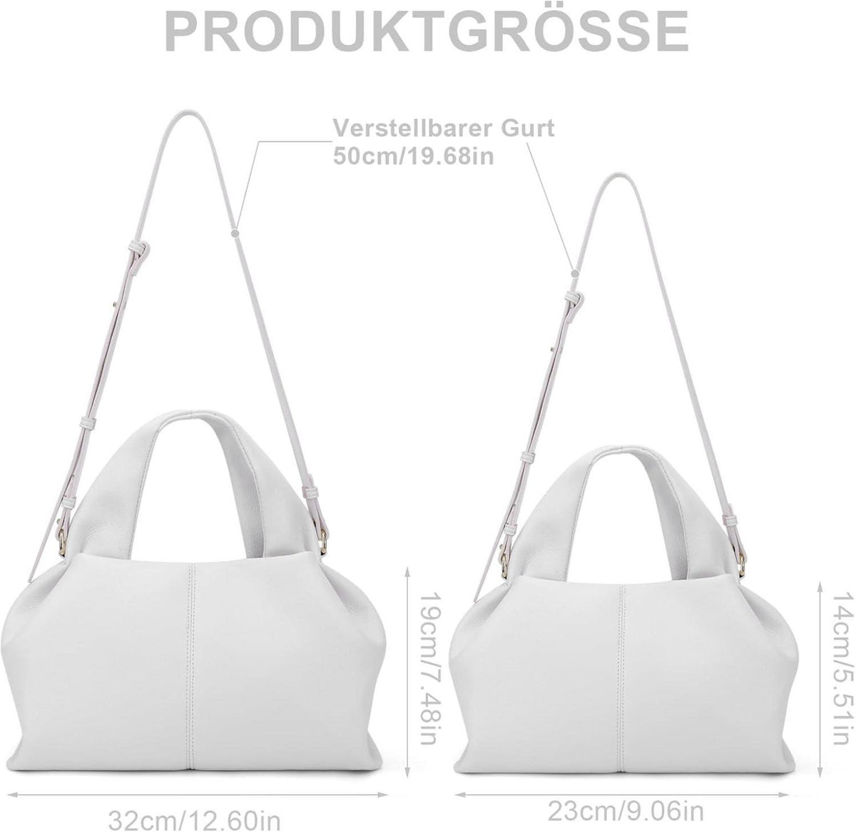 TIAASTAP Damen Handtasche Vintage PU Leder Umhängetasche