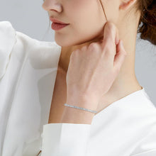 Silber Tennisarmband 925 für Damen, Zirkonia Armband 3mm