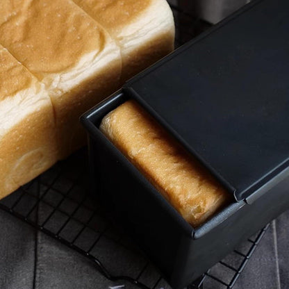 2er-Set Brotbackform mit Schiebedeckel 32.5x11.5x9cm Antihaft Kuchen Brot