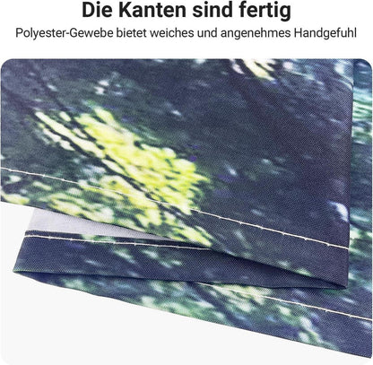 Duschvorhang 240x200cm Sunshine Forest Wasserdicht Antischimmel Waschbar Set