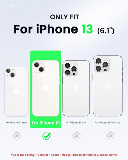 iPhone 13 Hülle durchsichtig mit Anti-Vergilbung und