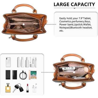 Miss Lulu Damen Handtasche Mittelgroß Farbblock