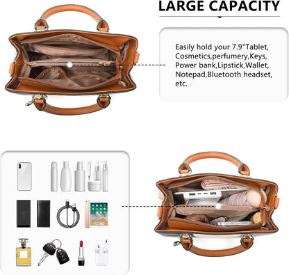Moderne Miss Lulu Damen Handtasche Mittelgroß Farbblock Hängetasche