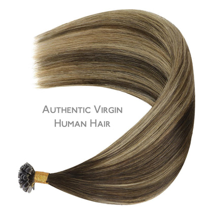 Echthaar Extensions U-Tip Bonding #4/27/4 Balayage