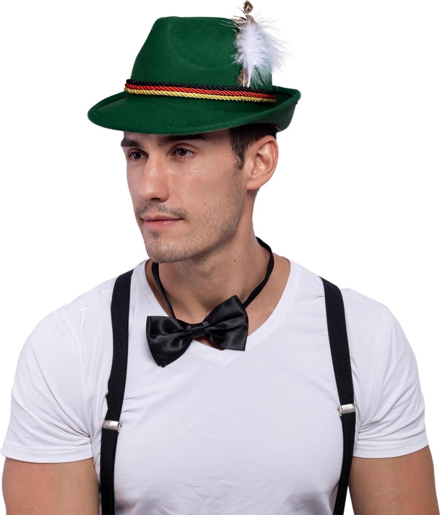 Gatsby German Alpine Hats Halloween Costume Accessories Adult Size