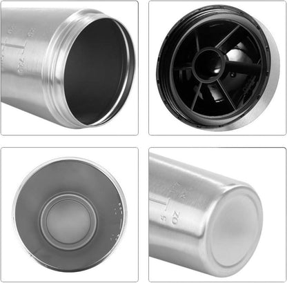 EACHPT Edelstahl Protein Shaker 750ML Silber BPA-frei mit
