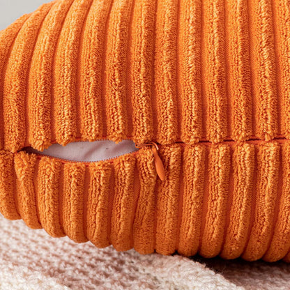 Herbst Kordsamt Kissenbezug 40x60 cm Orange - 2 Stück