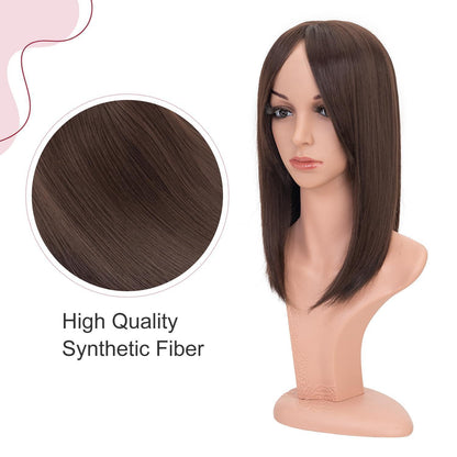Haartopper Damen Auburn Braun, Clip-In Haarverlängerung 35cm