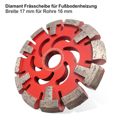 Diamant Frässcheibe 130mm für Fußbodenheizung & Estrich