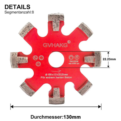 Diamant Frässcheibe 130mm für Fußbodenheizung in Beton & Estrich