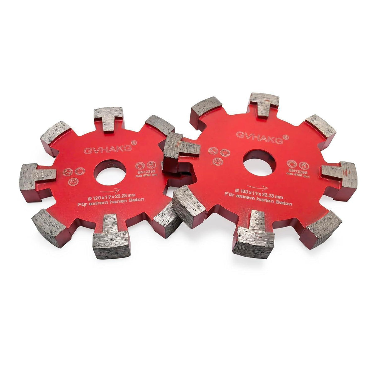 Diamant Frässcheibe 130mm für Fußbodenheizung, 17mm Nutbreite