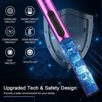 SUPRUS USB-C Arc Feuerzeug mit Sicherheitsschloss Purple