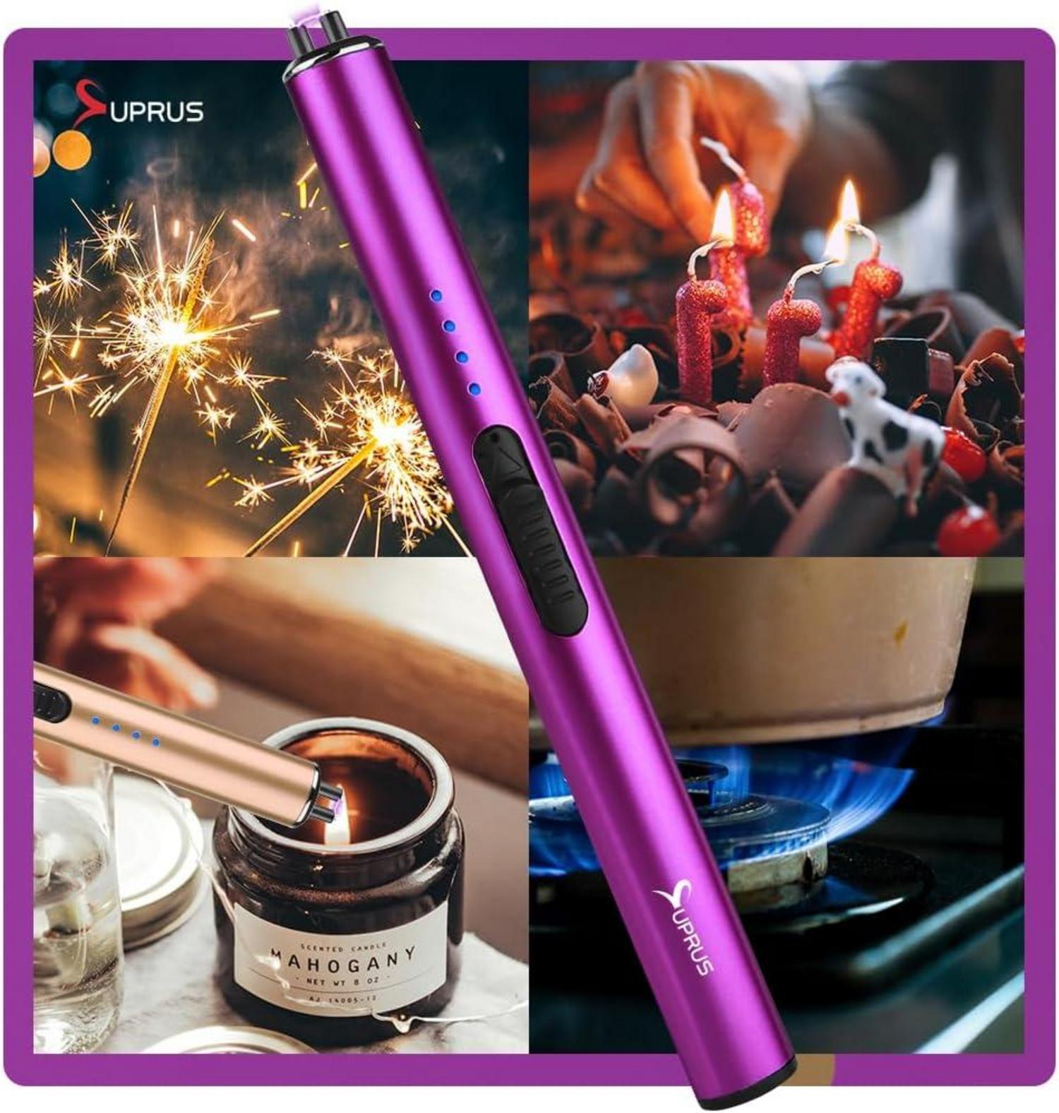 Elektrisches Feuerzeug USB-C Arc Winddicht Purple mit