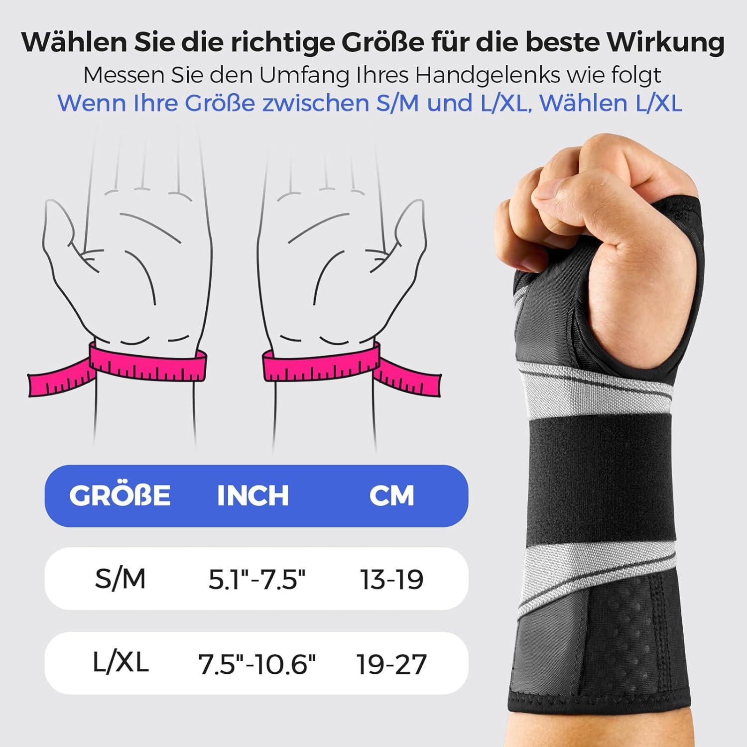 Leichte Handgelenkstütze mit Bionischer
