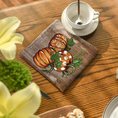Herbstliche Stoffservietten Set 4er 45x45cm Saisonal Dekor