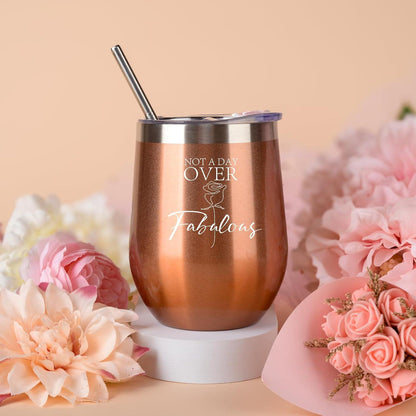 Geschenkset für Frauen Geburtstag Rose Gold 18 30 40 50 60