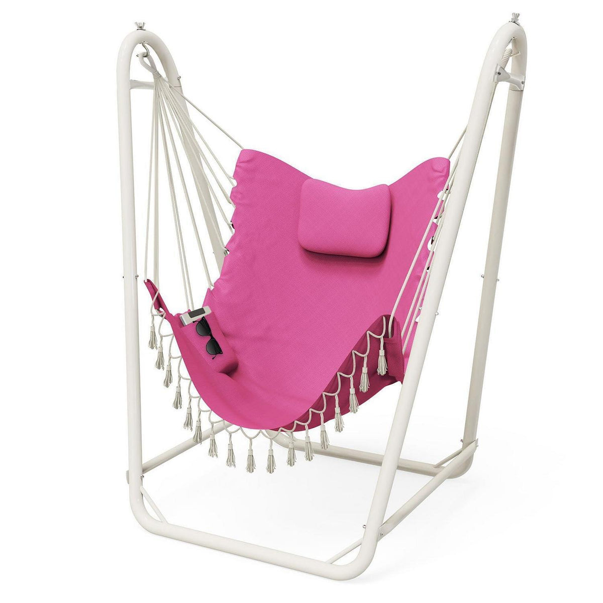 Hängesessel mit Ständer – Rosa, Komfort & Stabilität für Drinnen & Draußen