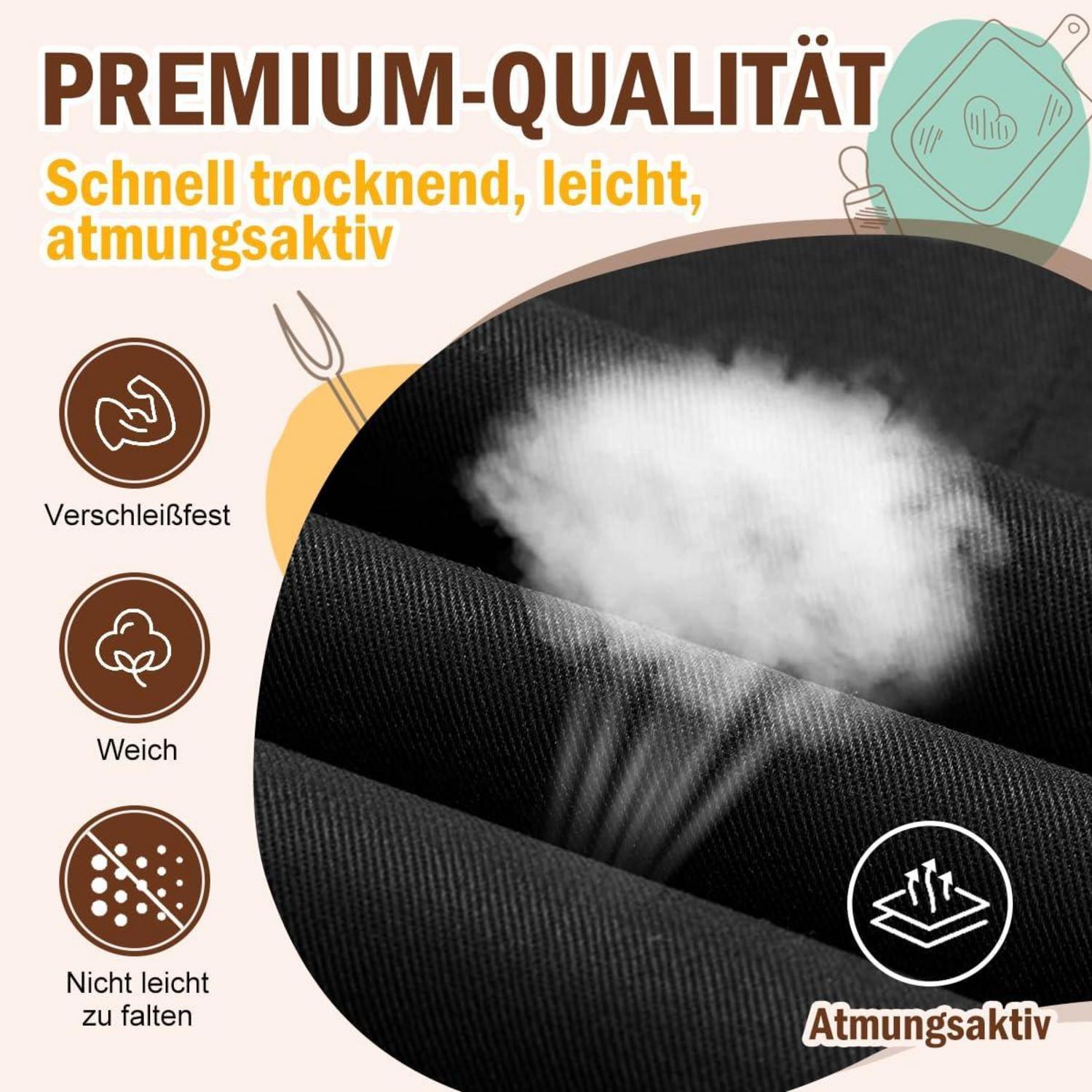 Kochschürze Schwarz Baumwolle Grillschürze Lustige Schürze