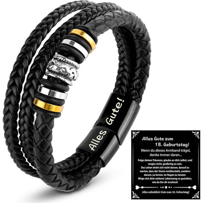Lederarmband Herren 18. Geburtstag Geschenk Coole