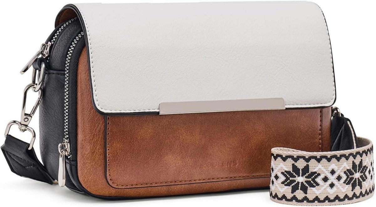 Vegane Leder Damen Umhängetasche Crossbody Schultertasche