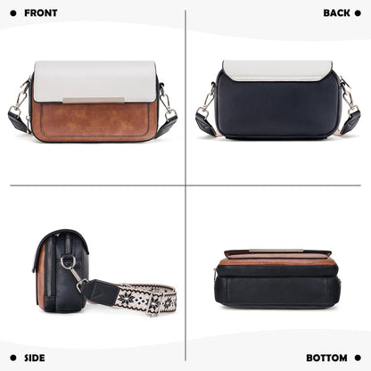 Roulens Damen Umhängetasche Vegan Leder Crossbody Handy Schultertasche