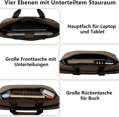 Voova Große Laptoptasche 14-16 Zoll Laptop Erweiterbare