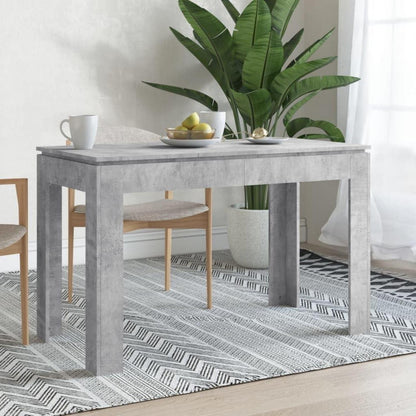 Minimalistischer Esstisch 120x60 cm – Betongrau