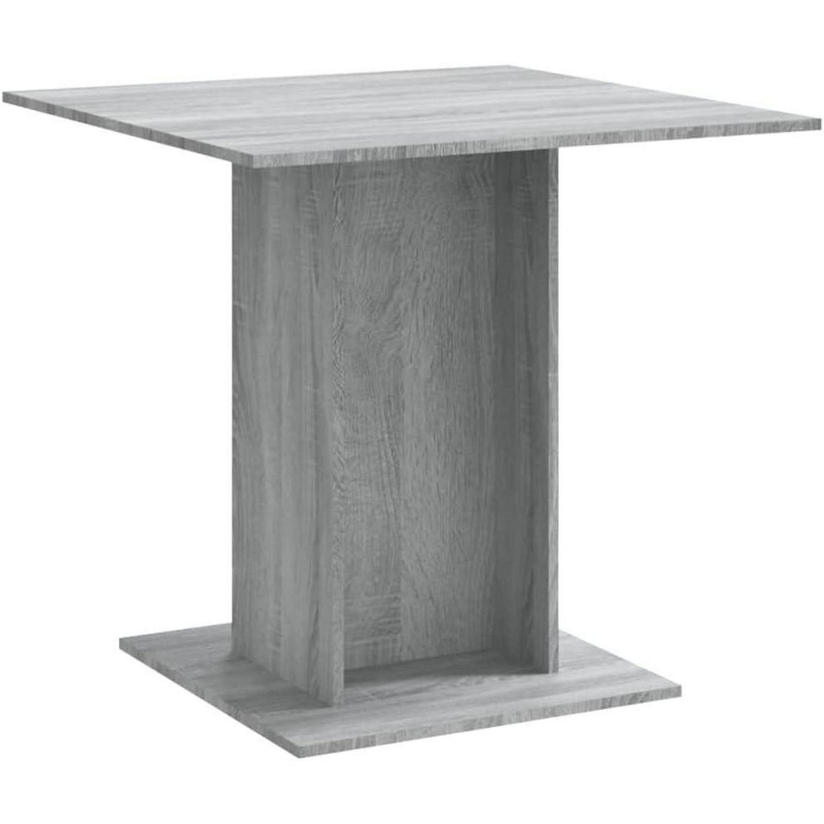 Grauer Esstisch Sonoma 80x80 cm – Küchentisch für Esszimmer