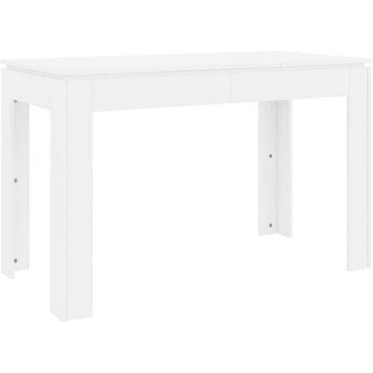 Minimalistischer Esstisch Weiß 120x60 cm Holzwerkstoff