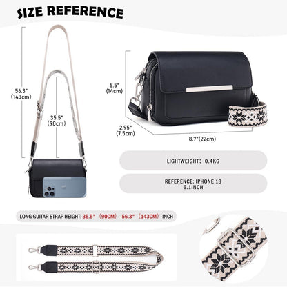 Handy Umhängetasche Damen Vegan Leder Crossbody Schultertasche