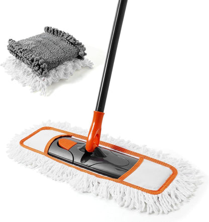 2-teiliges Bodenwischer Set mit waschbaren Mopp-Pads - für