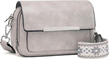 Damen Handy Umhängetasche Vegan Leder Crossbody Schultertasche