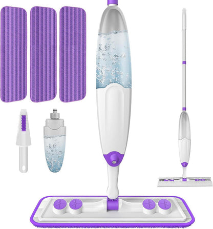 Sprühwischer Bodenwischer mit 3 Waschbaren Pads