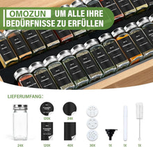 24er Gewürzgläser Set 120ml mit Etiketten, Streueinsatz