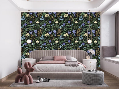 Selbstklebende Blumen-Tapete PVC Möbelfolie 0.4W x 10L m