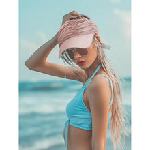 Damen Sonnenvisor mit großer Krempe & UV-Schutz