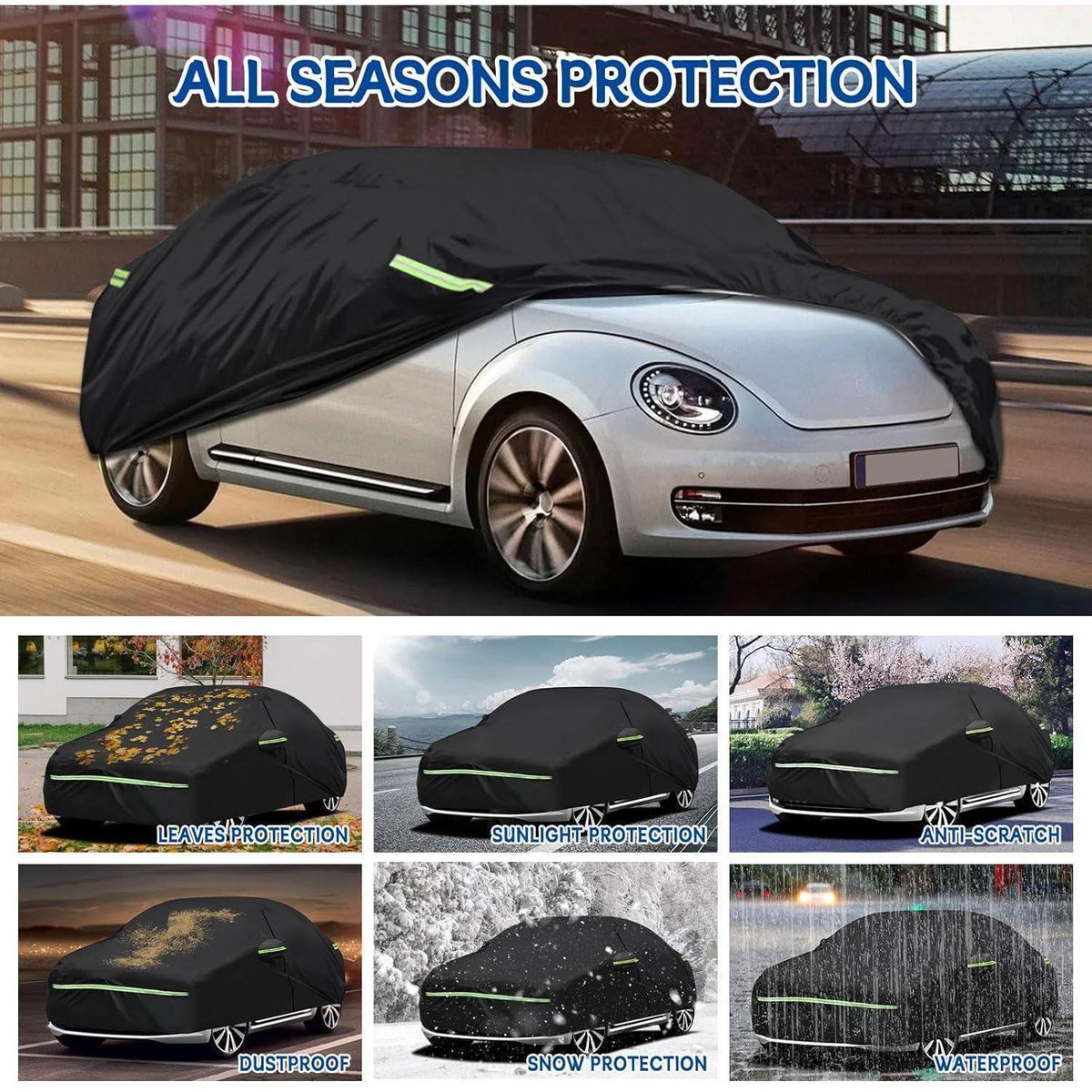 Autoabdeckung VW Käfer 1960-2023, wasserdicht & allwetresistent