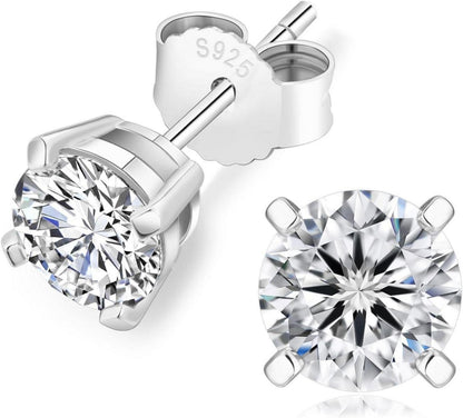 Moissanite Ohrringe 925 Silber Damen VVS1 D Moissanit Diamant 4
