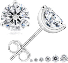 Moissanite Ohrringe 925 Silber Damen Diamant Ohrstecker VVS1 2,0