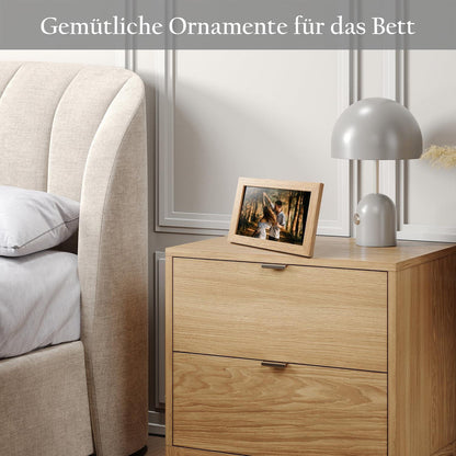 2er Set Kleine Bilderrahmen 15x20 cm Eichenoptik Acrylglas
