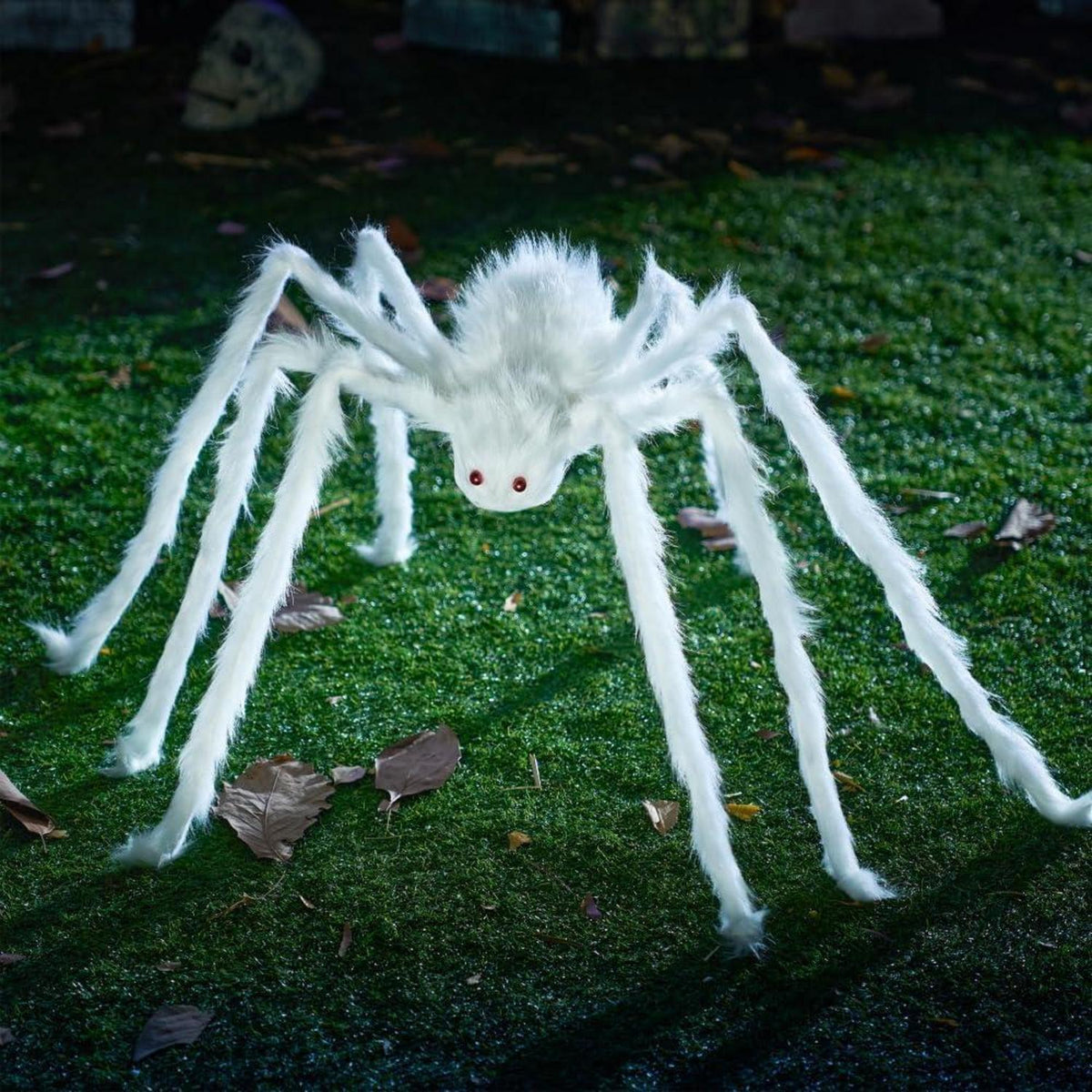 150cm Weiße Riesenspinne Halloween Outdoor Dekoration